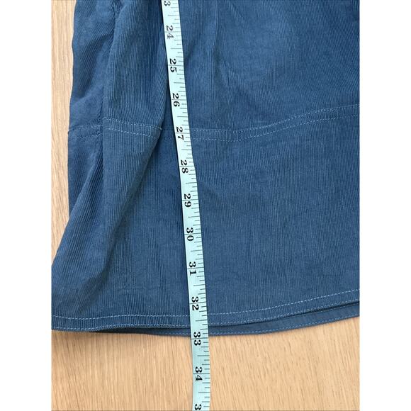 NWT ANTHROPOLOGIE LONG SLEEVES FOREST GREEN CORDUROY BABYDOLL DRESS SMALL 2032 - Picture 8 of 9